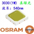 歐司朗3030彩光6V1W（S5真綠光）
